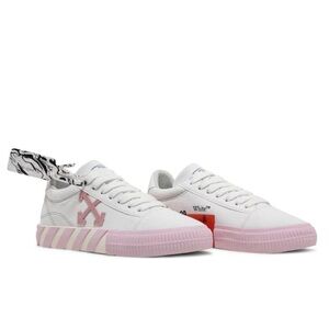 OFF-WHITE Low Vulcanized Canvas pink/white Size 36